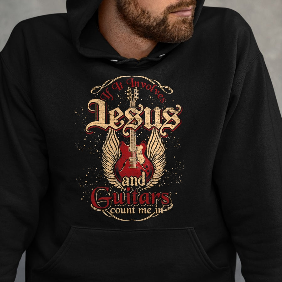 Christian Tee, Christian Faith Unisex T-Shirt/Hoodie/Sweatshirt HLT00 - Guitarist Guitar Musician Christian Music Jesus T-Shirt