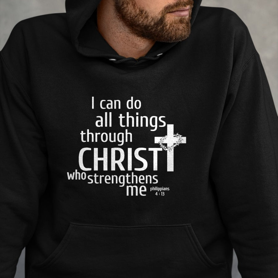 Christian Tee, Christian Faith Unisex T-Shirt/Hoodie/Sweatshirt HLT00 - I Can Do All Things Through Christ - Christian Gift T-Shirt T-Shirt