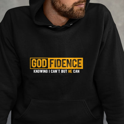 Christian Tee, Christian Faith Unisex T-Shirt/Hoodie/Sweatshirt HLT00 - Knowing I Can_t But He Can Christian Religious Jesus T-Shirt (1)