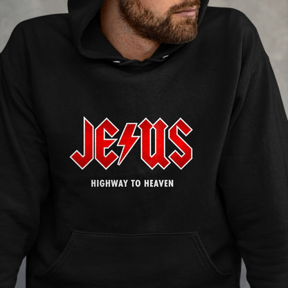 Christian Tee, Christian Faith Unisex T-Shirt/Hoodie/Sweatshirt HLT00 - Jesus - Highway to Heaven - Hard Rocker & Devout Christian T-Shirt