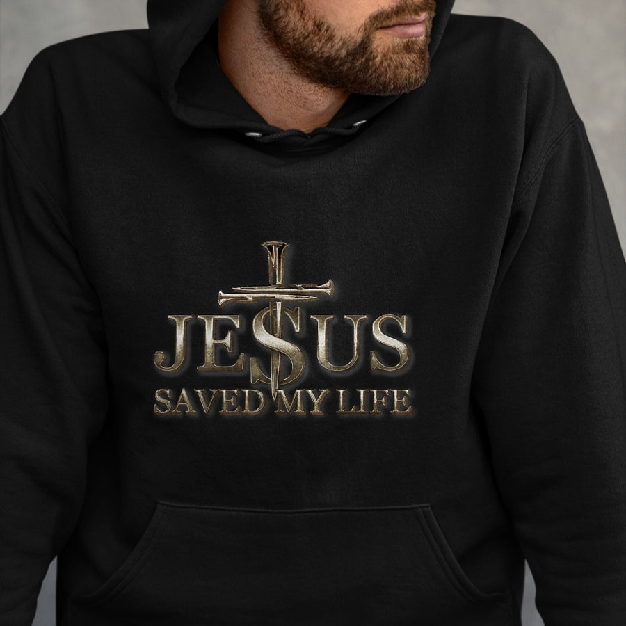 Christian Tee, Christian Faith Unisex T-Shirt/Hoodie/Sweatshirt HLT00 - Jesus Christ Saved My Life Gift For Women Men T-Shirt