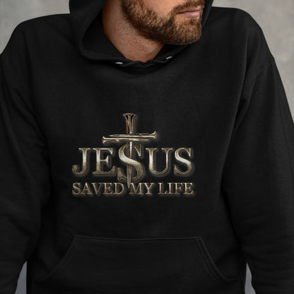 Christian Tee, Christian Faith Unisex T-Shirt/Hoodie/Sweatshirt HLT00 - Jesus Christ Saved My Life Gift For Women Men T-Shirt