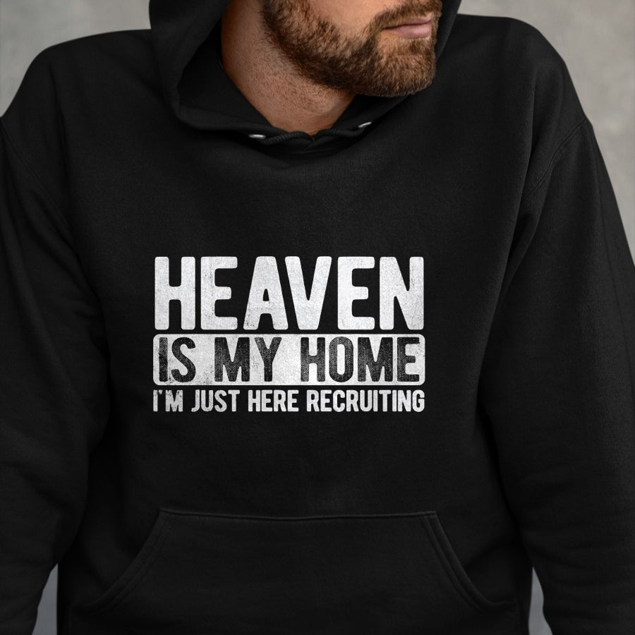 Christian Tee, Christian Faith Unisex T-Shirt/Hoodie/Sweatshirt HLT00 - Heaven Is My Home Christian Religious Jesus T-Shirt (1)