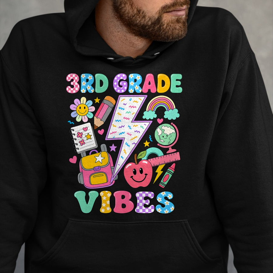 Best Student Shirt, Funny Back To School UnisexT-Shirt/Hoodie/Sweatshirt HLT00 - 3rd Grade for Girls Back to School First Day of Third Grade T-Shirt