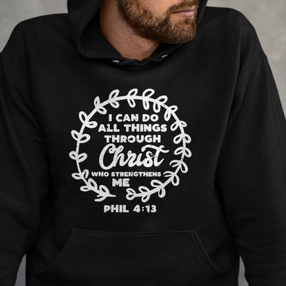 Christian Tee, Christian Faith Unisex T-Shirt/Hoodie/Sweatshirt HLT00 - I Can Do Things Christ Bible God Jesus Christian Gift T-Shirt