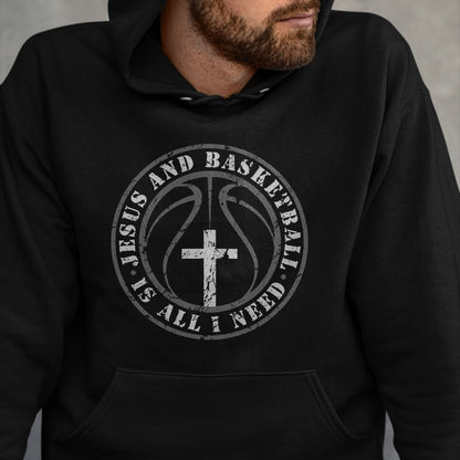 Christian Tee, Christian Faith Unisex T-Shirt/Hoodie/Sweatshirt HLT00 -  Basketball and Jesus Christian Faith Love Basketball & Jesus T-Shirt