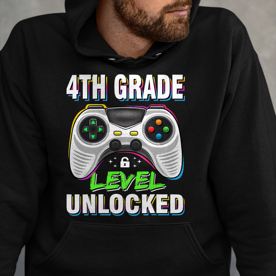 Best Student Shirt, Funny Back To School UnisexT-Shirt/Hoodie/Sweatshirt HLT00 - Boys First Day of 4th Grade Shirt Kids Gaming Back to School T-Shirt