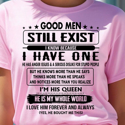 GOOD MEN STILL EXIST I KNOW BECAUSE HAVE ONE - GIFT FOR WIFE FROM HUSBAND - virgo00 (SKU-GM-00)