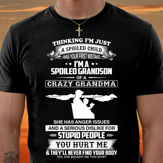 Spoiled by Grandma Shirt – From Grandma to Grandson virgo00 (SKU-GMS2-00)