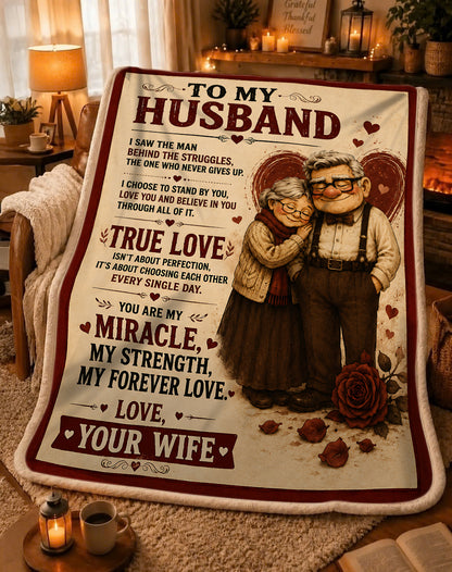 Family Blanket - From Wife - To My Husband - Virgo - ( SKU2608-389)