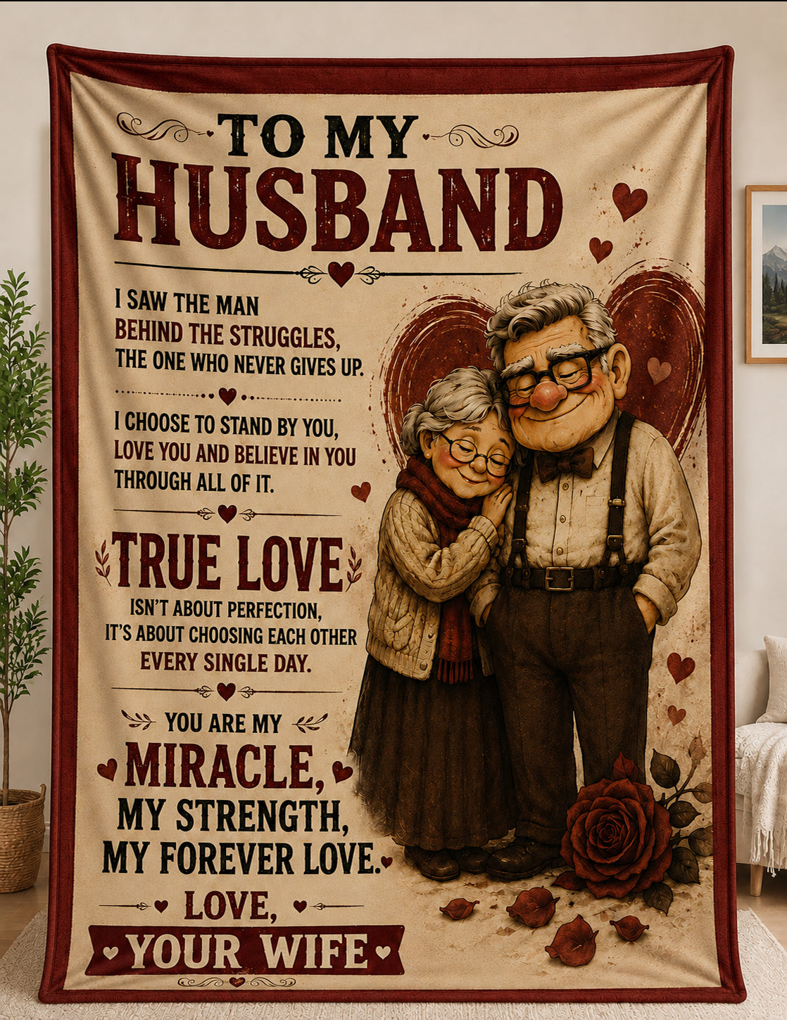 Family Blanket - From Wife - To My Husband - Virgo - ( SKU2608-389)