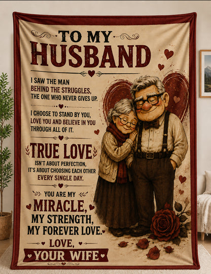 Family Blanket - From Wife - To My Husband - Virgo - ( SKU2608-389)