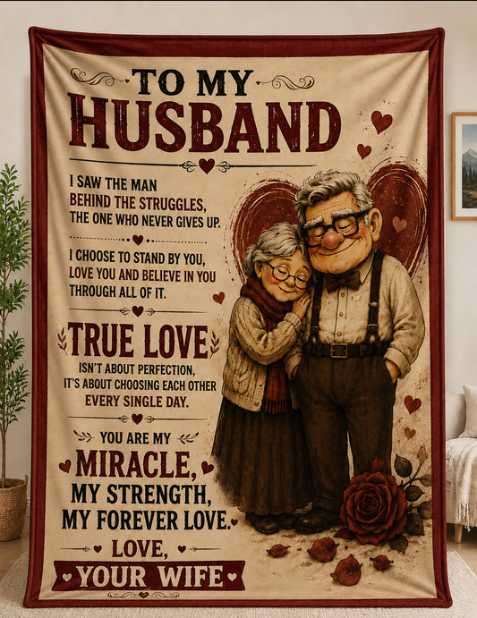 Family Blanket - From Wife - To My Husband - Virgo - ( SKU2608-389)