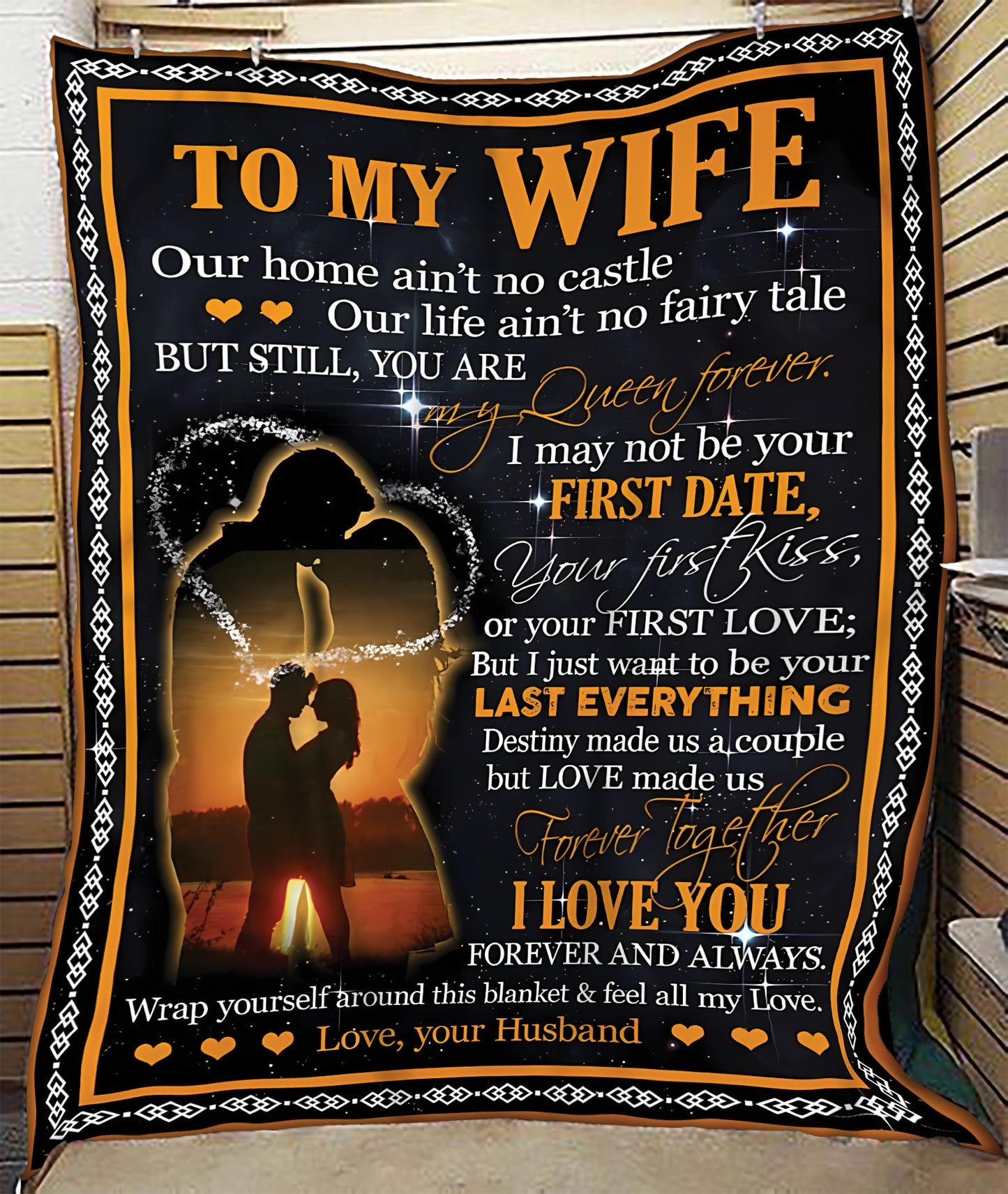 To My Wife Blanket – Our Love, Wrapped In Warmth, From Husband (SKUB07-61)