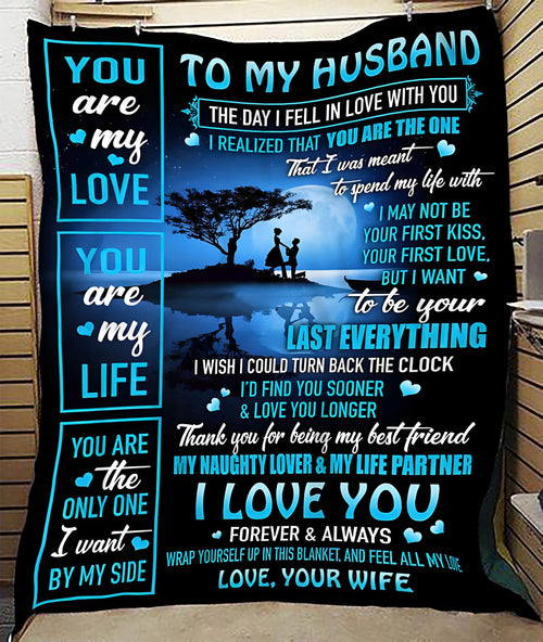 To My Husband Blanket – A Love That Feels Like Home From Wife (SKU2603-230)