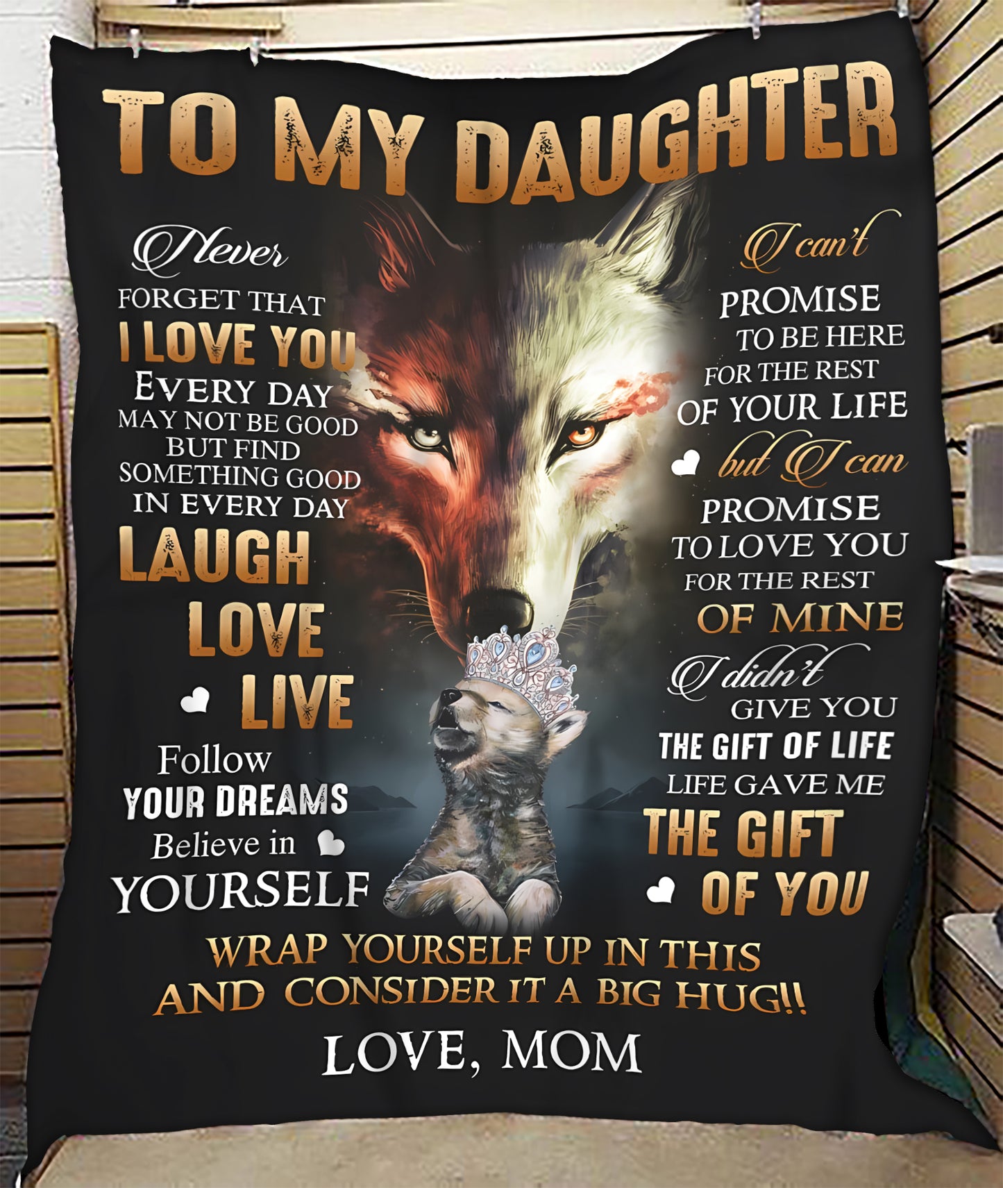 BLANKET FOR DAUGHTER – COMFORT & WARMTH GIFT FROM MOM (SKUB07-113)
