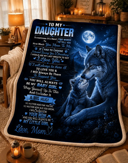 Family Blanket - From Mom - To My Daughter - Virgo - ( SKU2608-293)