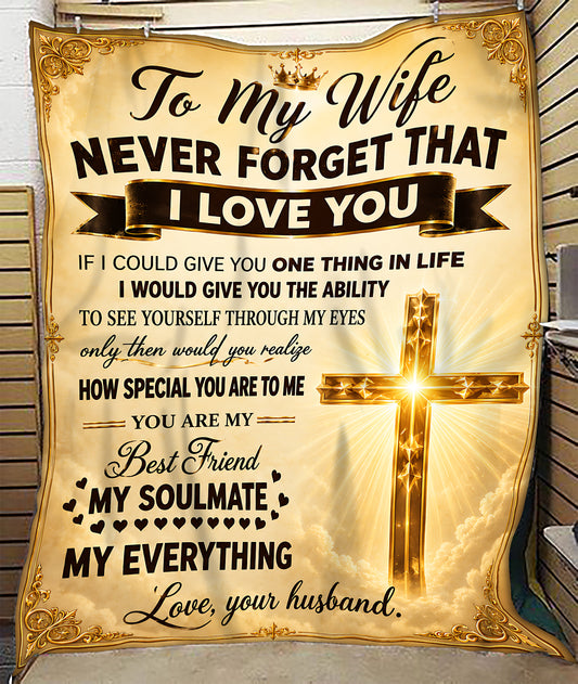 To My Wife Blanket – Our Love, Wrapped In Warmth, From Husband (SKU2608-11)