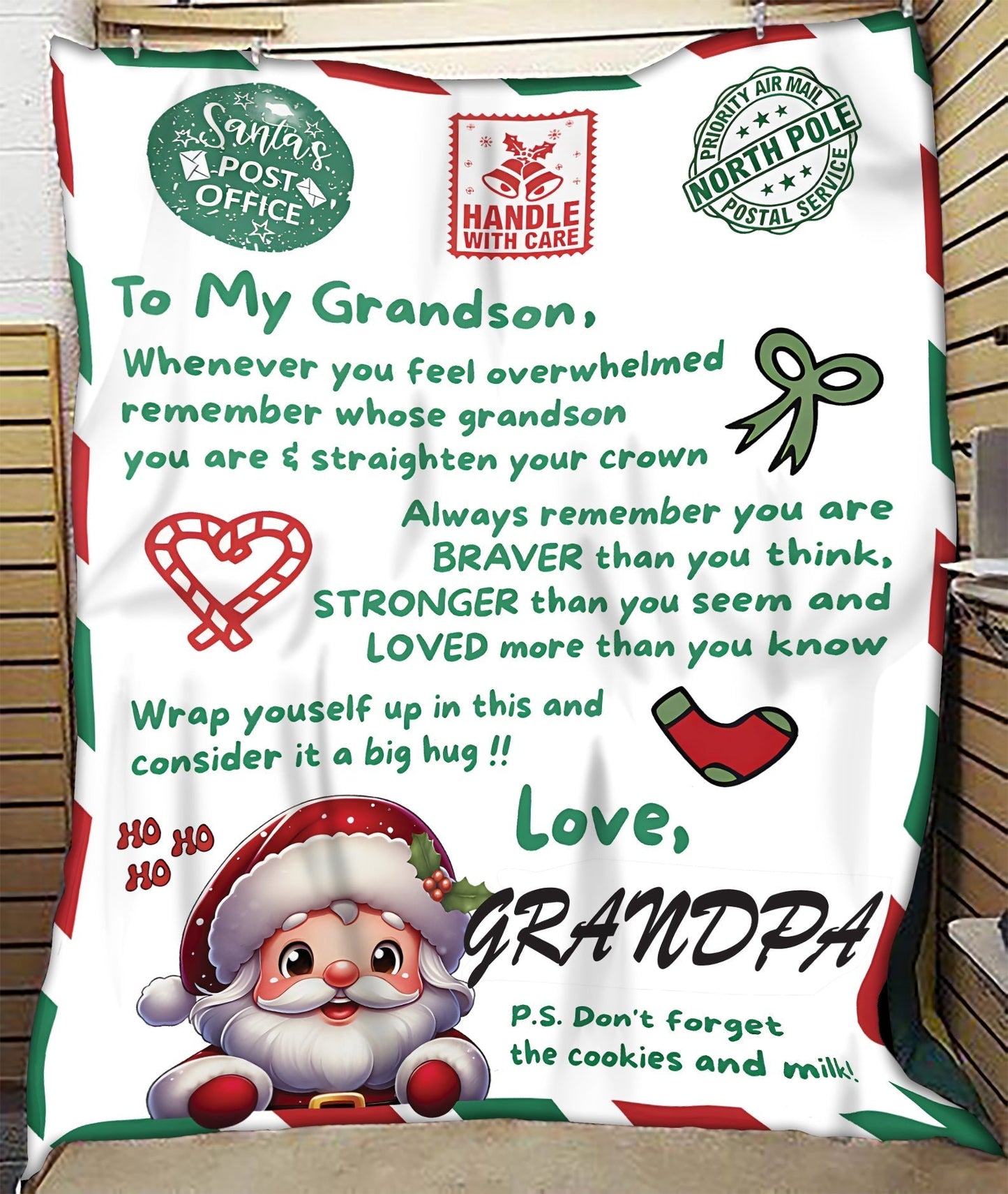 BLANKET FOR GRANDSON – COMFORT & WARMTH GIFT FROM GRANDPA  Sherpa Fleece Quilt Blanket virgo00 (SKUB10-182)