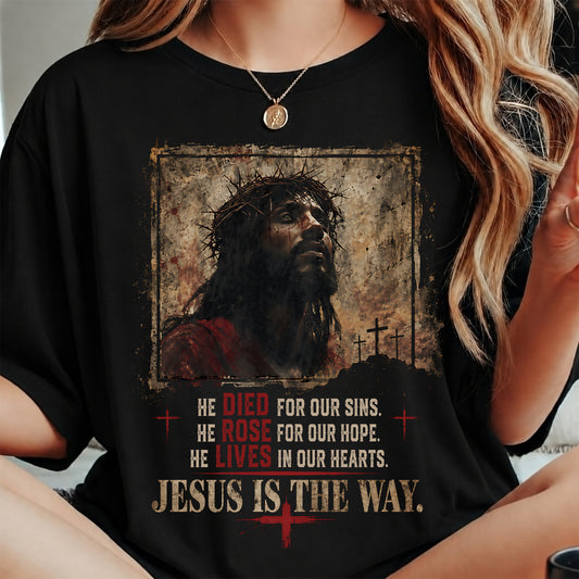 Christian T-Shirt Jesus is the Way - For Women - Virgo00 (SKU2607-349)
