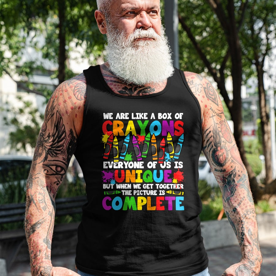 Best Student Shirt, Funny Back To School UnisexT-Shirt/Hoodie/Sweatshirt HLT00 - Funny Teacher We are Like A Box of Crayons Back to School T-Shirt (2)