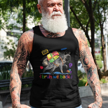 Best Student Shirt, Funny Back To School UnisexT-Shirt/Hoodie/Sweatshirt HLT00 - Bruh We Back Funny Jimothy Raccoon Back to School T-Shirt