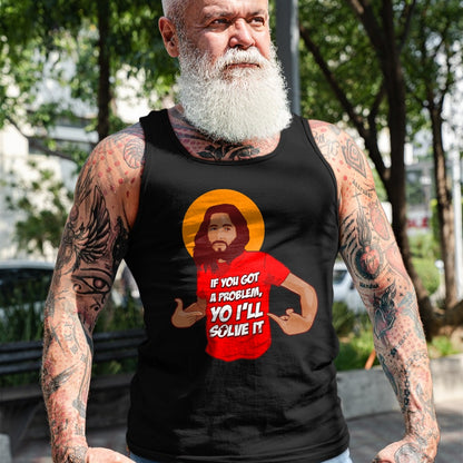 Christian Tee, Christian Faith Unisex T-Shirt/Hoodie/Sweatshirt HLT00 - Funny Jesus Christian Meme Yo I_ll Solve It Christmas T-Shirt (1)