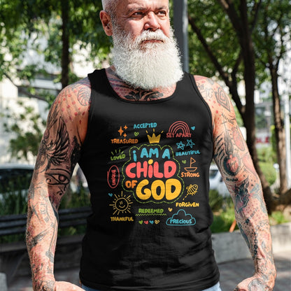 Christian Tee, Christian Faith Unisex T-Shirt/Hoodie/Sweatshirt HLT00 - I am a Child of God Christian Retro Jesus Faith Design Gifts T-Shirt