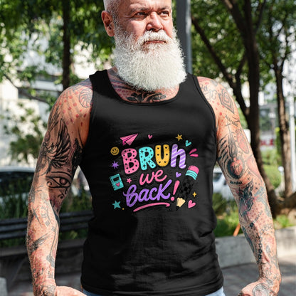 Best Student Shirt, Funny Back To School UnisexT-Shirt/Hoodie/Sweatshirt HLT00 - Bruh We Back First Day of School Funny Student Teacher Kids T-Shirt (1)