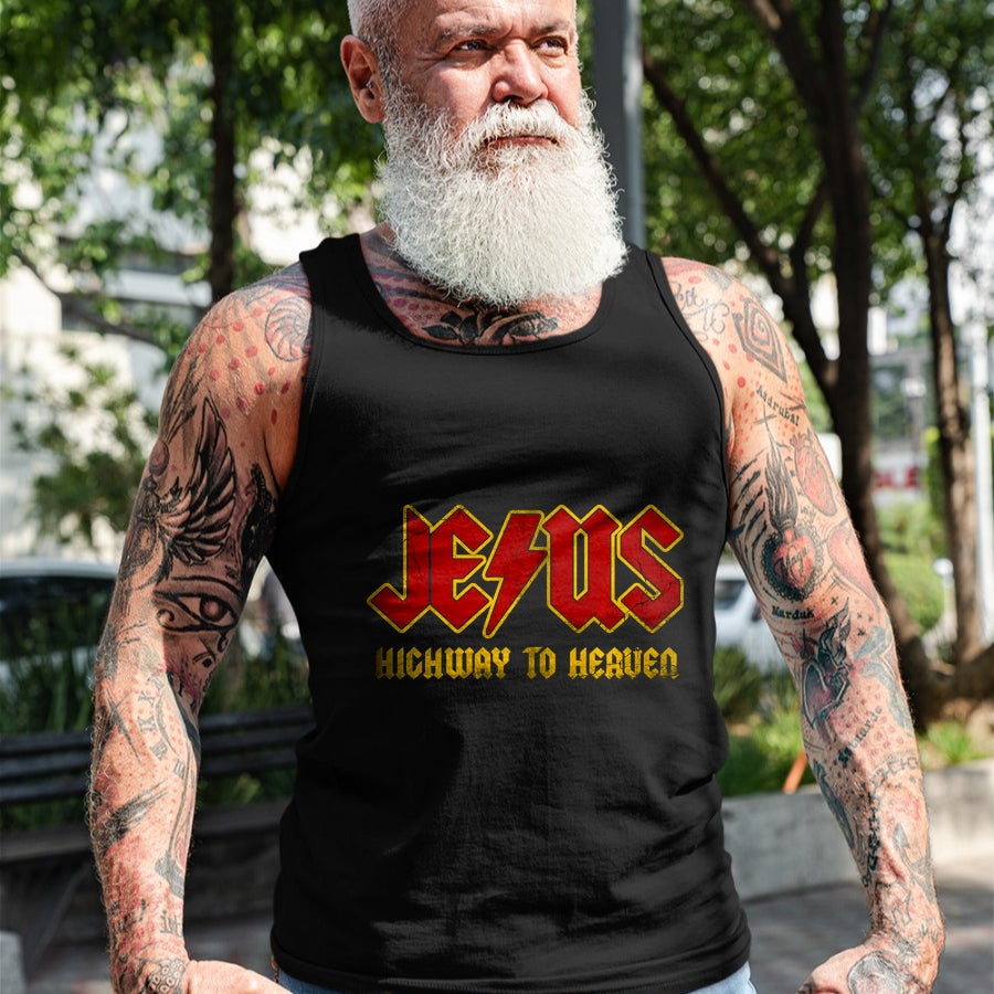 Christian Tee, Christian Faith Unisex T-Shirt/Hoodie/Sweatshirt HLT00 -Christ Jesus Highway To Heaven, Superhero Jesus Christian Premium T-Shirt