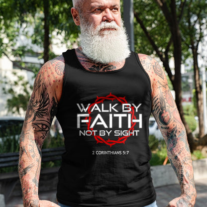 Christian Tee, Christian Faith Unisex T-Shirt/Hoodie/Sweatshirt HLT00 - Jesus Walk by Faith Christian T-Shirt
