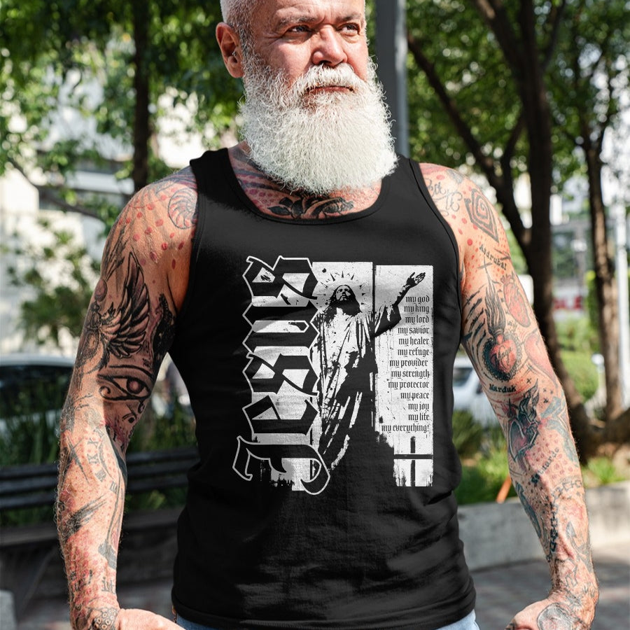 Christian Tee, Christian Faith Unisex T-Shirt/Hoodie/Sweatshirt HLT00 - Jesus Christ God King Lord Savior Strength Prayer Christian T-Shirt