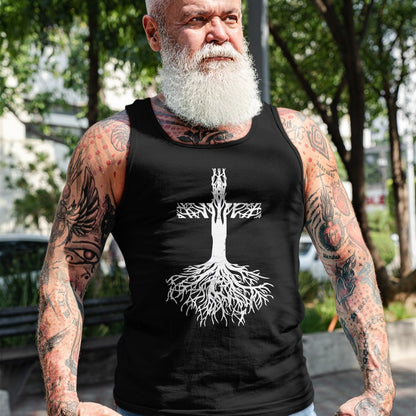 Christian Tee, Christian Faith Unisex T-Shirt/Hoodie/Sweatshirt HLT00 - Cross Roots God Jesus Christ Faith Religious Christian Gift T-Shirt