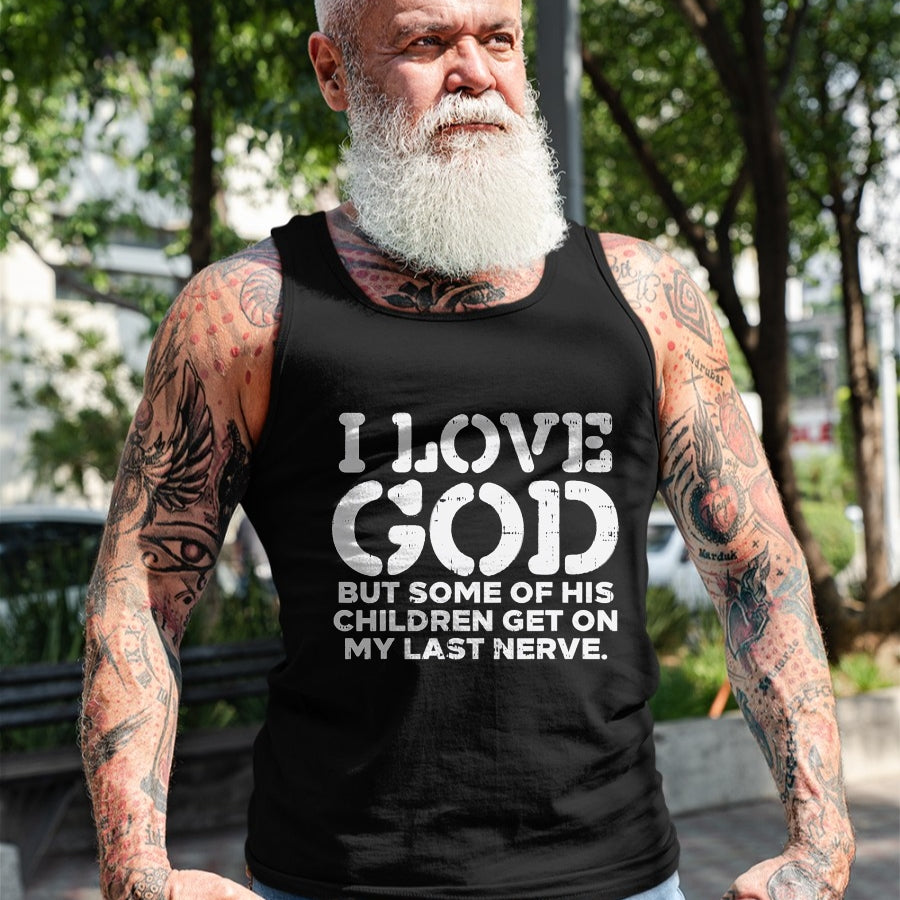 Christian Tee, Christian Faith Unisex T-Shirt/Hoodie/Sweatshirt HLT00 - I Love God But Funny Jesus Christ Religious Christian Gift T-Shirt