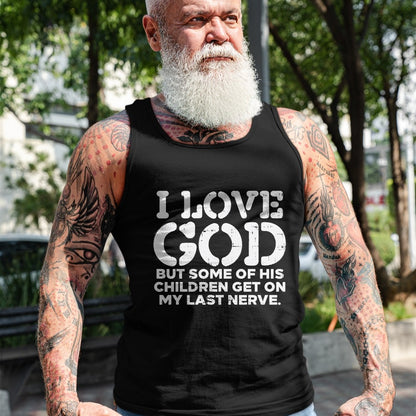 Christian Tee, Christian Faith Unisex T-Shirt/Hoodie/Sweatshirt HLT00 - I Love God But Funny Jesus Christ Religious Christian Gift T-Shirt