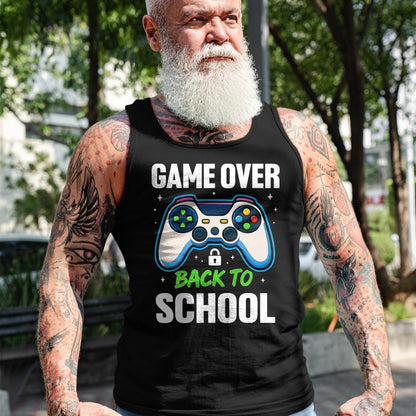 Best Student Shirt, Funny Back To School UnisexT-Shirt/Hoodie/Sweatshirt HLT00 - Game Over Back to School Shirt Funny Kids First Day School T-Shirt, Men, Black, 3X-Large