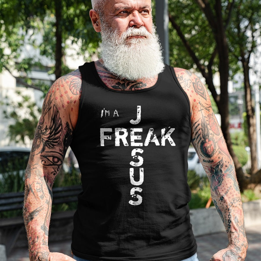 Christian Tee, Christian Faith Unisex T-Shirt/Hoodie/Sweatshirt HLT00 - I_m A JESUS FREAK - Faith, God, Cross, Christian - Jesus4m3 T-Shirt