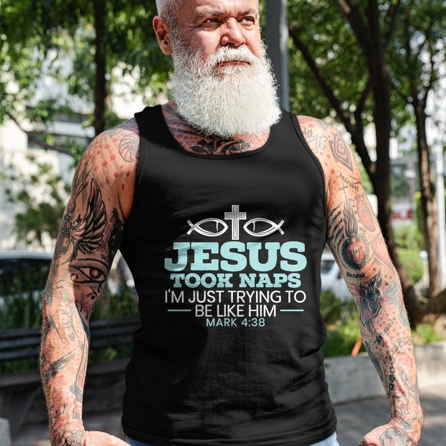 Christian Tee, Christian Faith Unisex T-Shirt/Hoodie/Sweatshirt HLT00 - Jesus Took Naps Religious Pastor Bible Scripture Christian T-Shirt