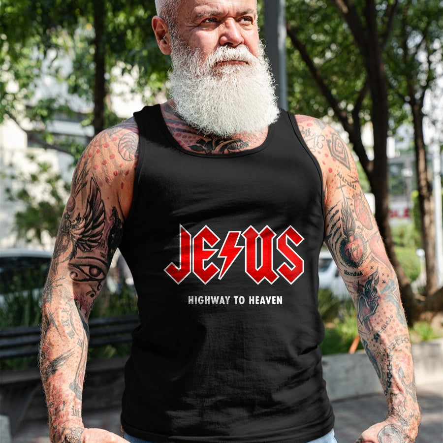 Christian Tee, Christian Faith Unisex T-Shirt/Hoodie/Sweatshirt HLT00 - Jesus - Highway to Heaven - Hard Rocker & Devout Christian T-Shirt