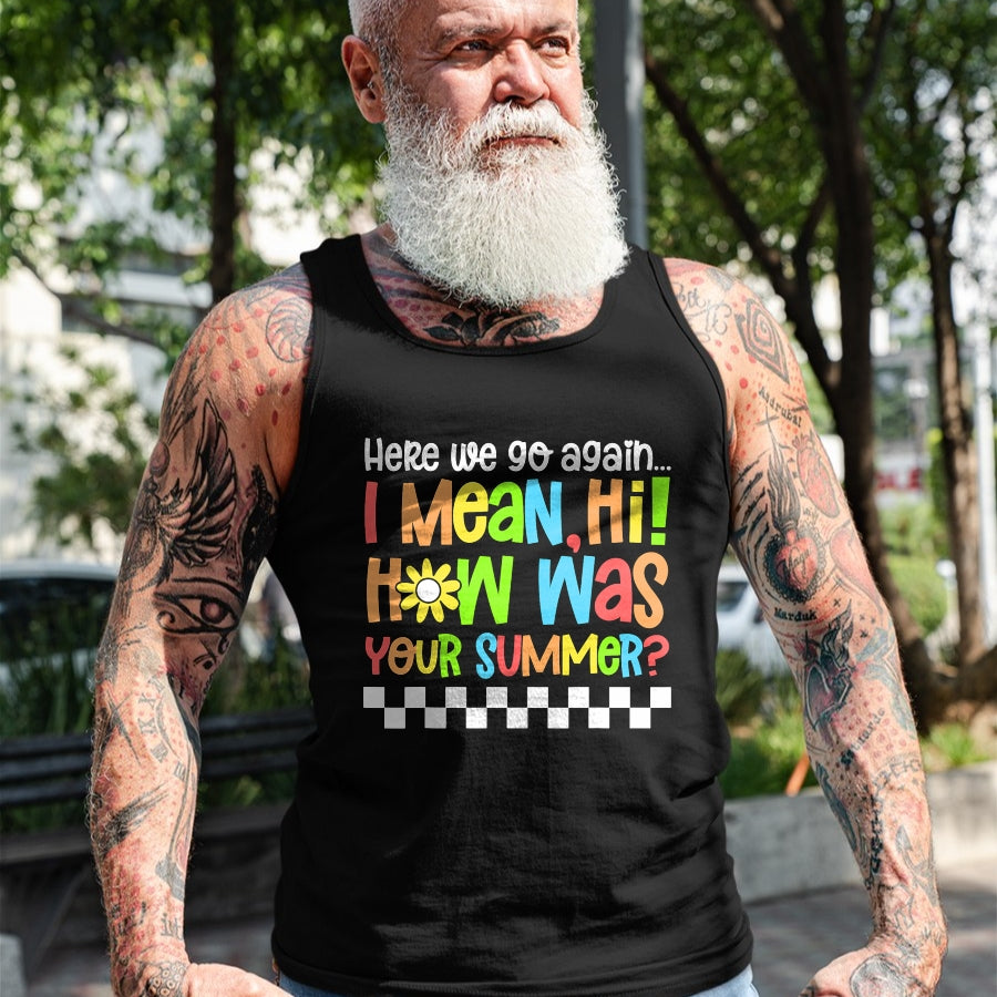 Best Student Shirt, Funny Back To School UnisexT-Shirt/Hoodie/Sweatshirt HLT00 - Happy First Day of School Back to School Here We Go Again T-Shirt