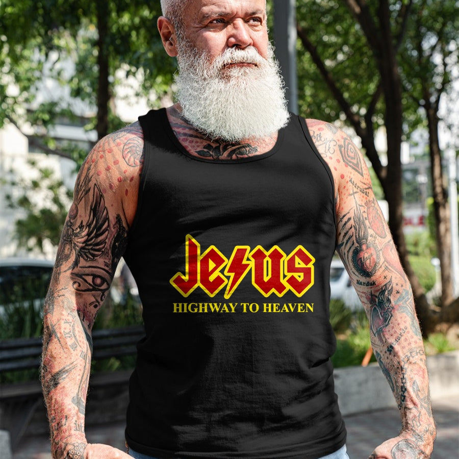 Christian Tee, Christian Faith Unisex T-Shirt/Hoodie/Sweatshirt HLT00 - Jesus Highway To Heaven Funny Christian T-Shirt