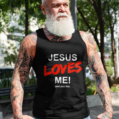 Christian Tee, Christian Faith Unisex T-Shirt/Hoodie/Sweatshirt HLT00 - Jesus Loves Me - And You Too For Faith Christian Religion T-Shirt