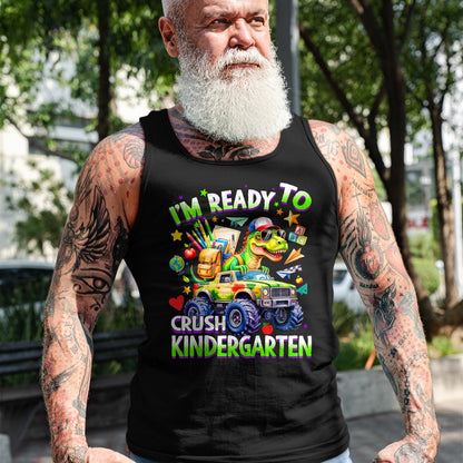 Best Student Shirt, Funny Back To School UnisexT-Shirt/Hoodie/Sweatshirt HLT00 - I_m Ready to Crush Kindergarten Dinosaur Back to School Boy T-Shirt