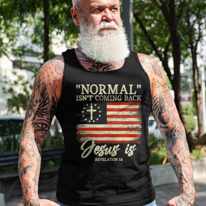 Christian Tee, Christian Faith Unisex T-Shirt/Hoodie/Sweatshirt HLT00 - Christian Normal Isn_t Coming Back Jesus Is Gift T-Shirt