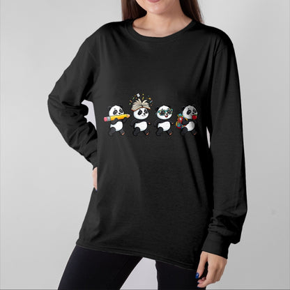 Best Student Shirt, Funny Back To School UnisexT-Shirt/Hoodie/Sweatshirt HLT00 - Funny Panda Back to School Teacher Student T-Shirt