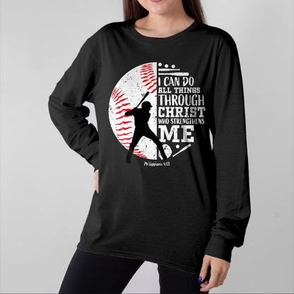 Christian Tee, Christian Faith Unisex T-Shirt/Hoodie/Sweatshirt HLT00 - Gifts Baseball Players Teens Boys Kids Christian Bible Verse T-Shirt