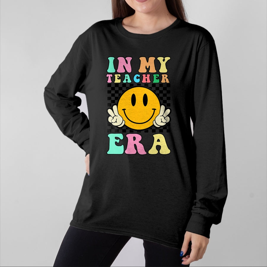 Best Student Shirt, Funny Back To School UnisexT-Shirt/Hoodie/Sweatshirt HLT00 - in My Teacher Era Retro Back to School Teacher Student T-Shirt