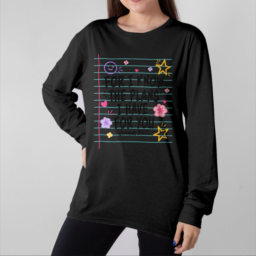 Best Student Shirt, Funny Back To School UnisexT-Shirt/Hoodie/Sweatshirt HLT00 - for I Know The Plans I Have for You Christian Back to School T-Shirt (2)