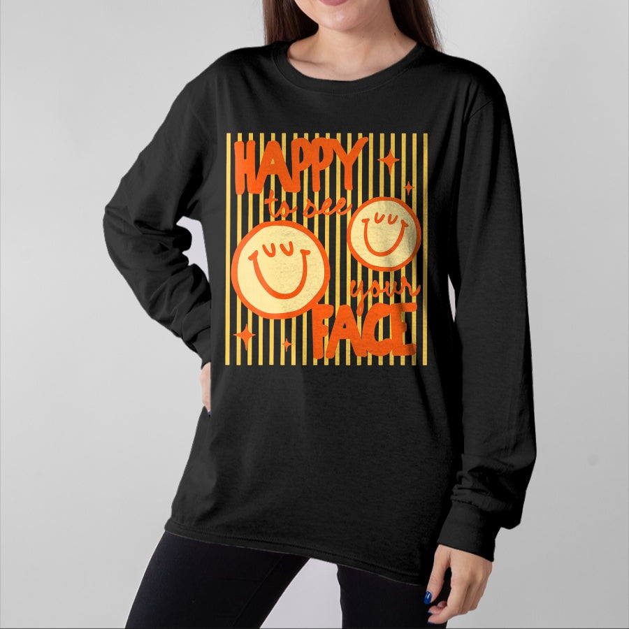 Best Student Shirt, Funny Back To School UnisexT-Shirt/Hoodie/Sweatshirt HLT00 - Happy to See Your Face Back to School T-Shirt