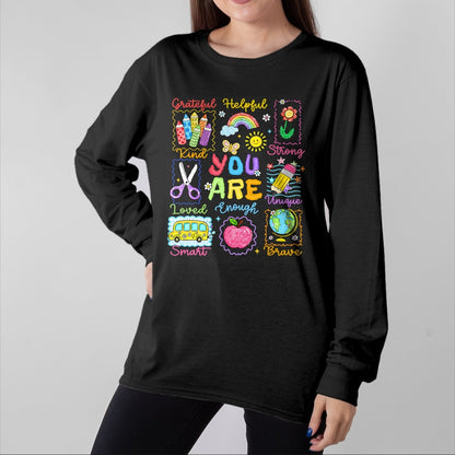 Best Student Shirt, Funny Back To School UnisexT-Shirt/Hoodie/Sweatshirt HLT00 - Back to School You are Smart Kind Enough Teacher Kid T-Shirt